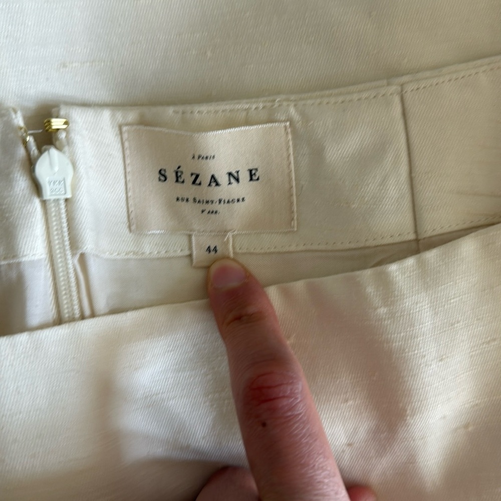 SÉZANE Malia Skirt Ecru